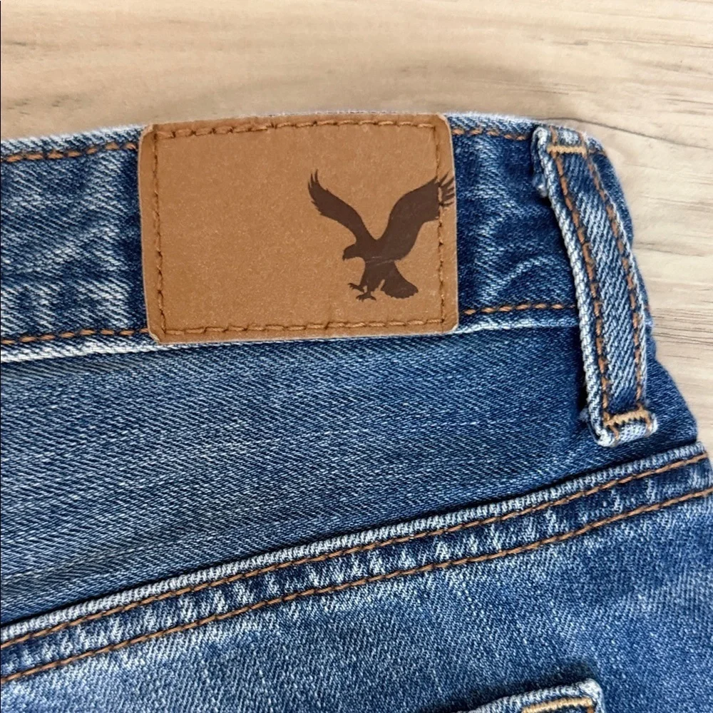 NWT Vintage American Eagle Outfitters Blue Jean Shorts with Floral Embroidery so